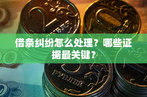 北京借条纠纷怎么处理？哪些证据最关键？