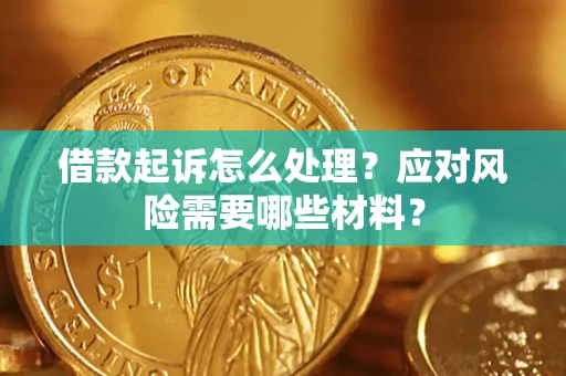 北京借款起诉怎么处理？应对风险需要哪些材料？