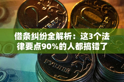 北京借条纠纷全解析：这3个法律要点90%的人都搞错了