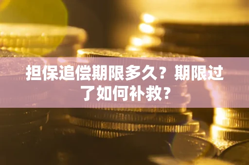 北京担保追偿期限多久？期限过了如何补救？