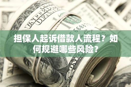 北京担保人起诉借款人流程？如何规避哪些风险？