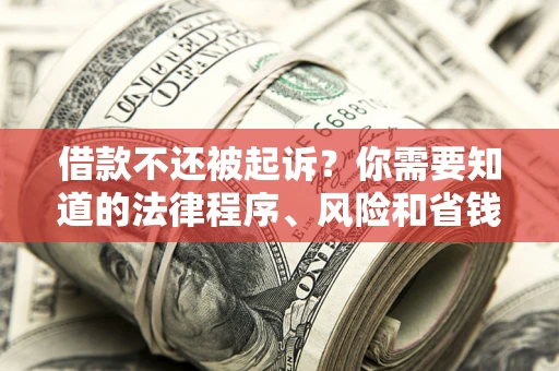 北京借款不还被起诉？你需要知道的法律程序、风险和省钱技巧