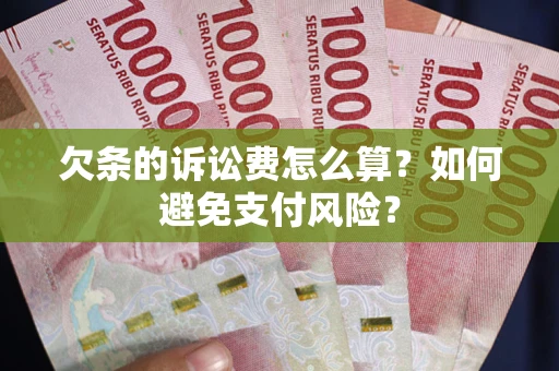 北京欠条的诉讼费怎么算？如何避免支付风险？